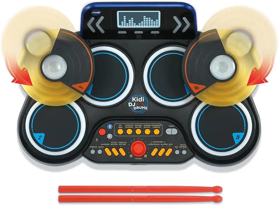 VTech Kidi DJ Drums Elektronisches Schlagzeug für Kinder ab 6 Jahren