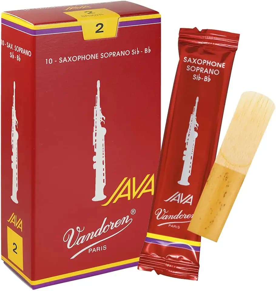 Vandoren Blatt Sopran Saxophon Java Filed Red Stärke: 2