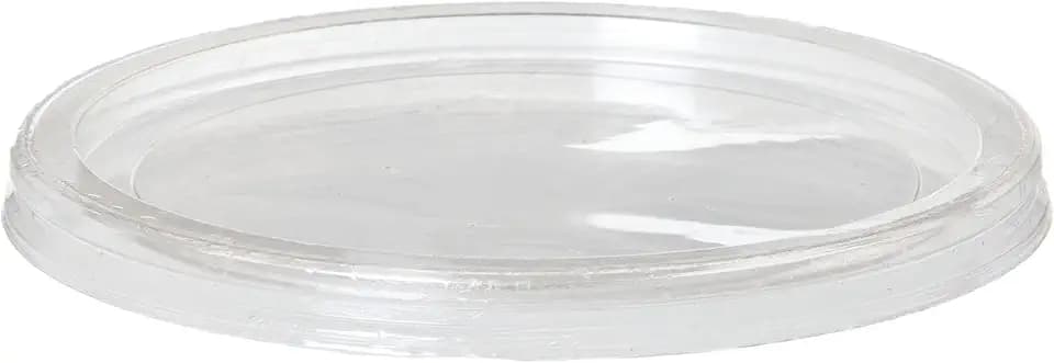 Eco-Products Compostable 8-32oz Clear Round Deli Container Lids, Case of 500, Meal Prep, Made from PLA Plastic, A Renewable Material Made from Plants