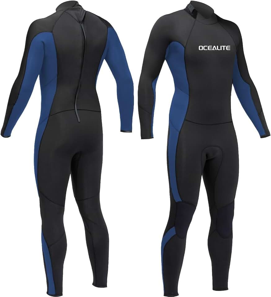 Full Wetsuits 5/4mm 4/3mm and 3mm Full Wetsuit for Mens Premium Neoprene Suits for Diving Snorkeling Surfing Swimming