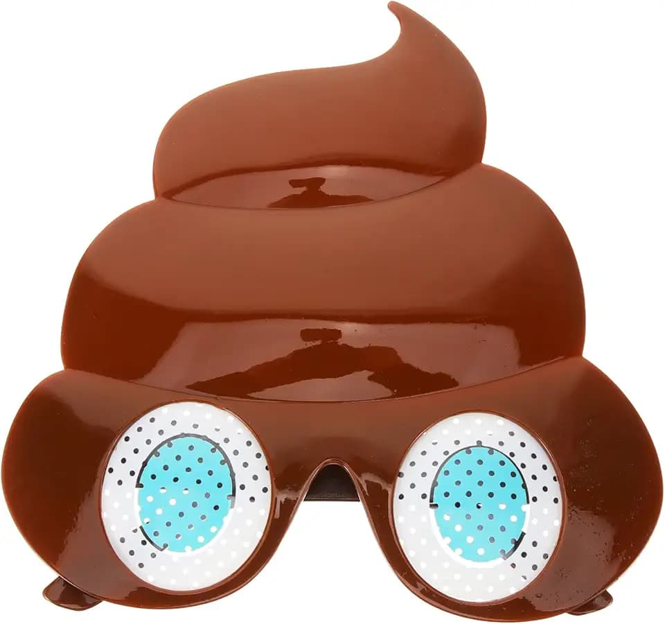 Poop- Neuartige Partybrille Ausgefallene Kostümzubehör Partyzubehör Make-Up Abschlussballzubehör