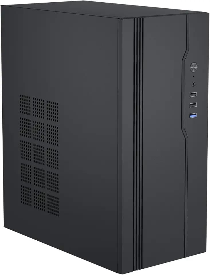 Micro ATX Case PC Case, MATX Case Mini PC ITX Desktop Computer Case Support Micro ATX MATX ITX Mini PC with USB3.0, Support 3.5'' HDD & 2.5'' SSD