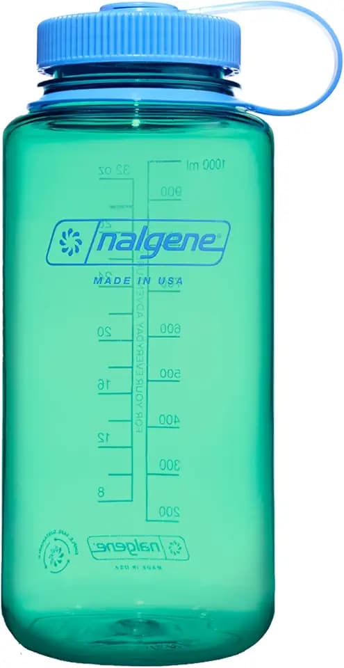 Nalgene 32 oz Wide Mouth Water Bottle, Pastel Green