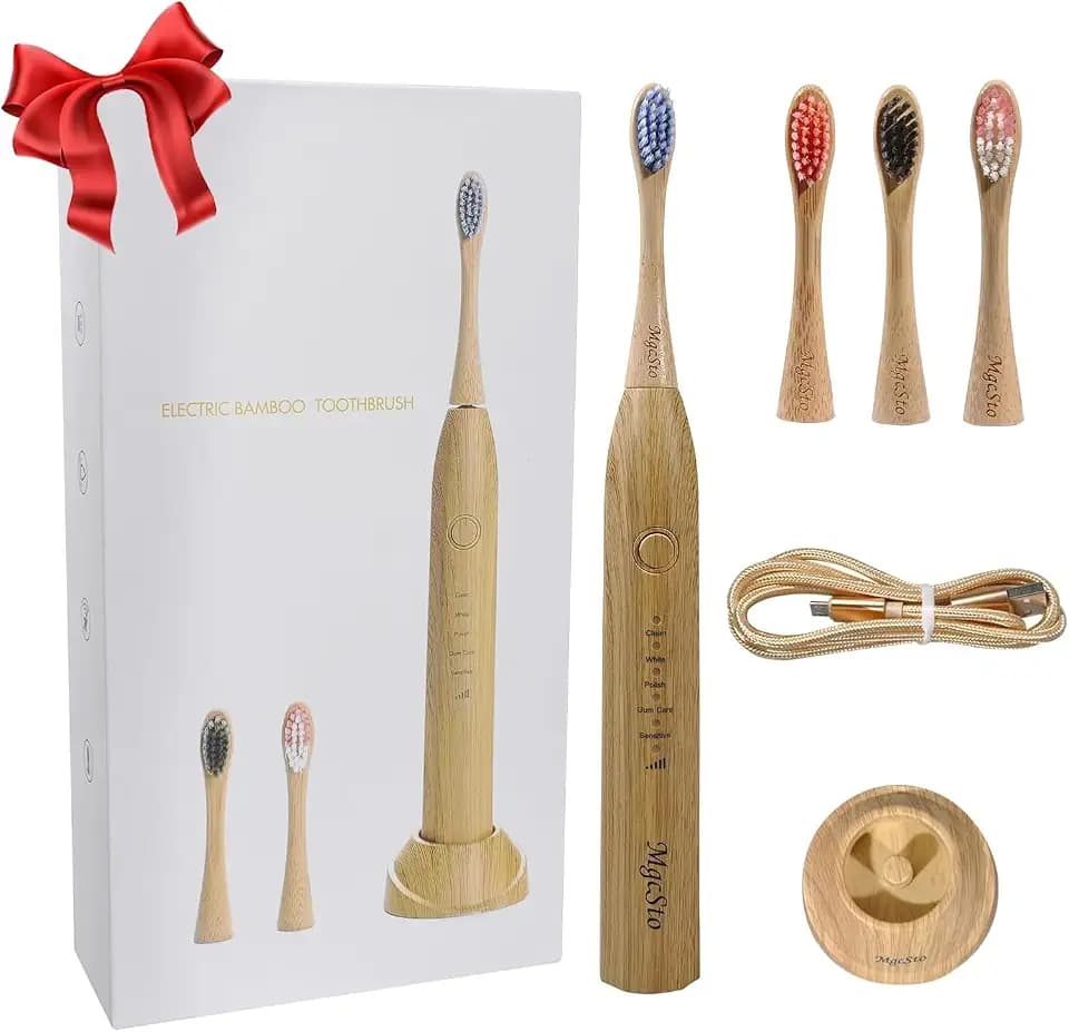 Electric Bamboo Toothbrush Sonic Toothbrush