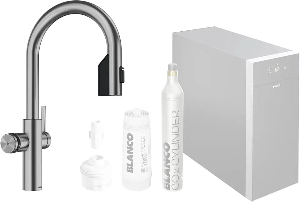 BLANCO CHOICE Icona-C | all-in-one Küchenarmatur aus massiv Edelstahl