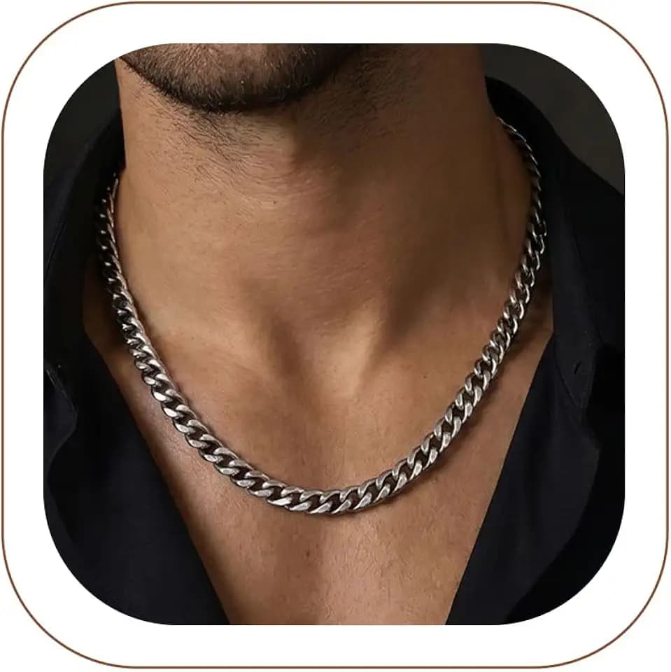 Stainless Steel Mens Cuban Link Chains, Daily Wear Hip Hop Miami Necklace