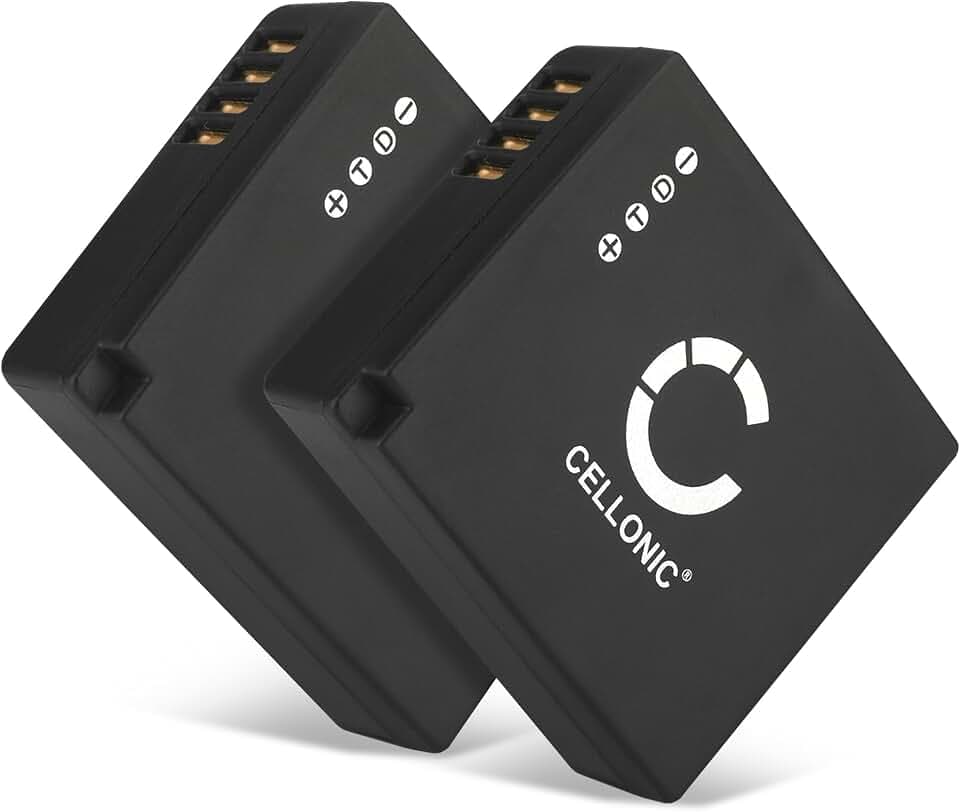 CELLONIC 2X Akku kompatibel mit Leica D-LUX (Typ 109), 7, 8, BP-DC15