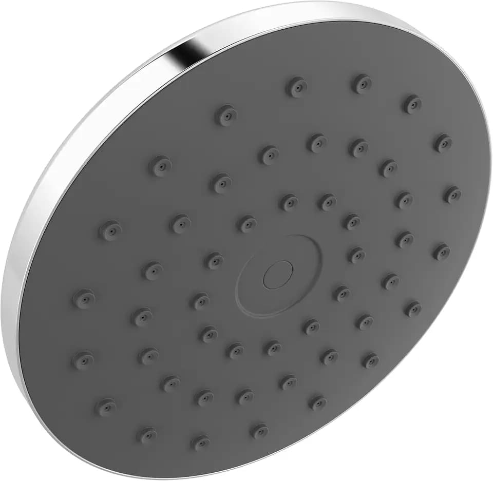 Delta PivotPro Chrome Rain Showerhead, Single Setting 7 Inch Round Shower Head, Showerheads, 1.75 GPM Flow Rate, Chrome 75103