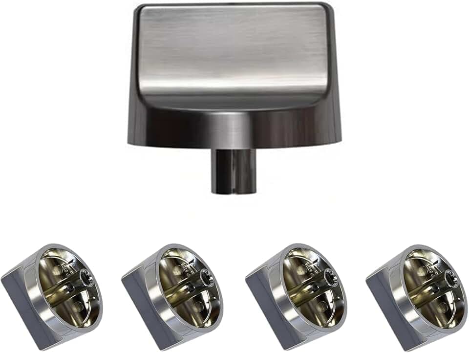 5Pcs Whirlpool Stove Knobs Replacement W11366438 W10850010