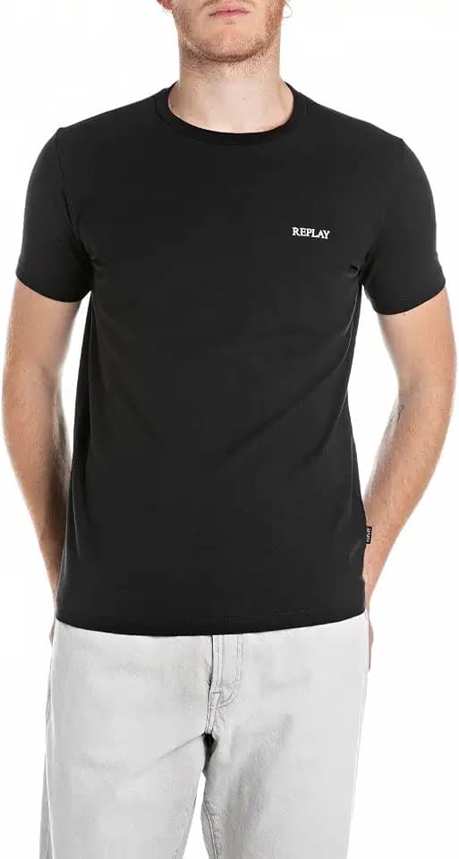 Replay Herren T-Shirt Kurzarm mit Logo