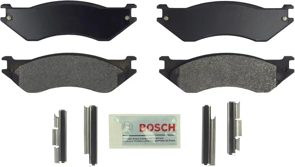BOSCH BE758H Blue Semi-Metallic Disc Brake Pad Set with Hardware - Front