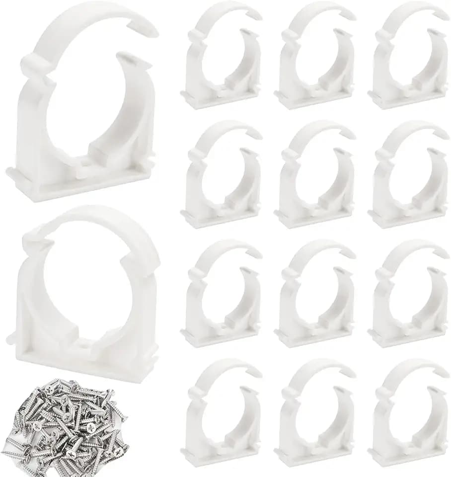 Leerrohr Klemmschelle Rohrclips 40mm Rohr Klemmschelle Kabelschellen 15Stk