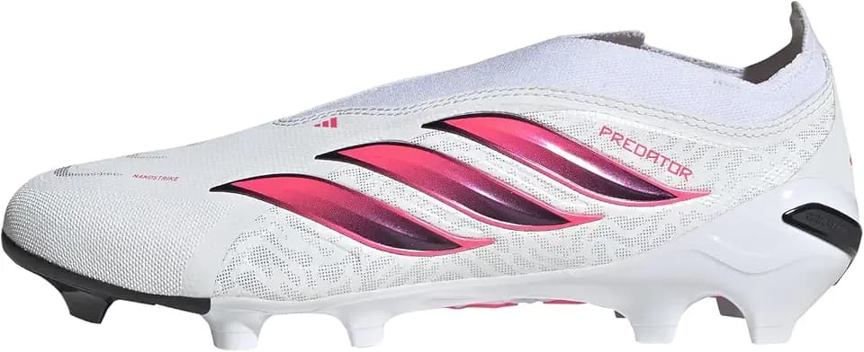 adidas League Laceless Firm Ground Soccer Cleats - Red, White