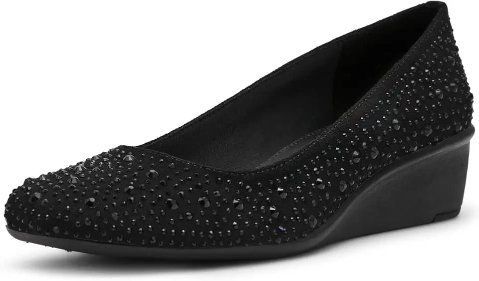 Anne Klein Womens Women's Wisher Closed Toe Comfortable Slip-on Business Casual Pump