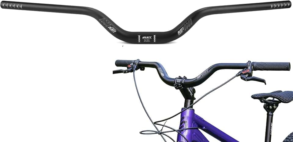 PLATT Fahrrad Lenker 25.4/31.8 * 620/780,mountainbike Fahrrad Riser Lenker aus leichter Aluminiumlegierung,ideal für MTB (31.8mm-780mm, 70mm Rise)