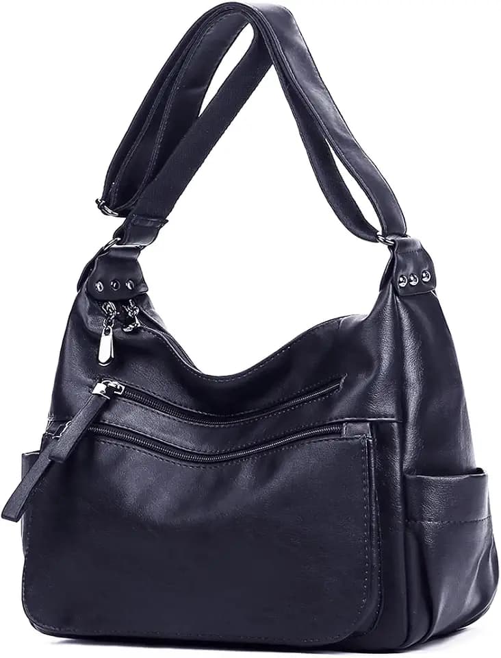 Artwell Fashion Crossbody Bag For Women Shoulder Bag Soft PU Leather Handbags Purses Multi Pocket Hobo Tote Bag