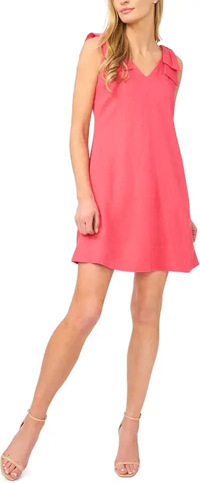 CeCe A-Line Bow Strap Dress