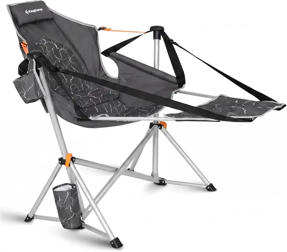 KingCamp Hammock Chair with Footrest, Heavy Duty Swinging Chairs 400lbs