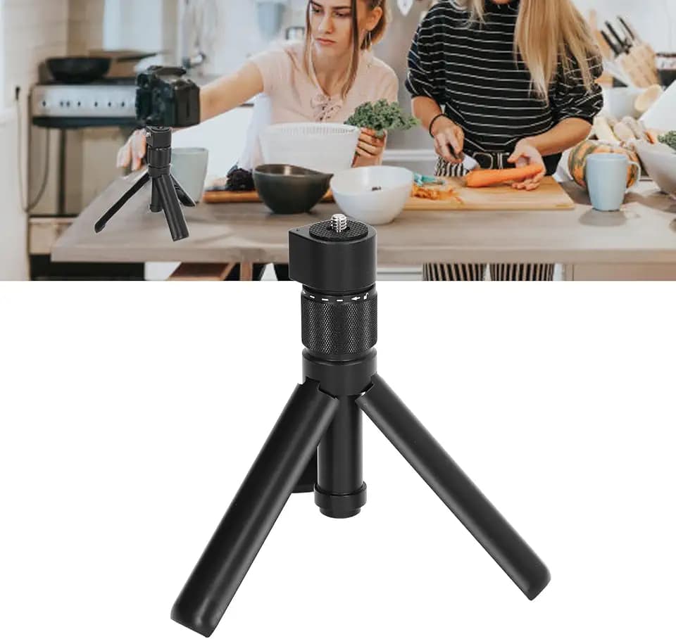 Handy Stativ Ständer Kamerastativ Mini 3 in 1 Bluetooth Selfie Stick 360 Bullet Time Handle 1/4-Zoll-Schrauben für Gopro/DJI und mehr, Gimbal, Griff