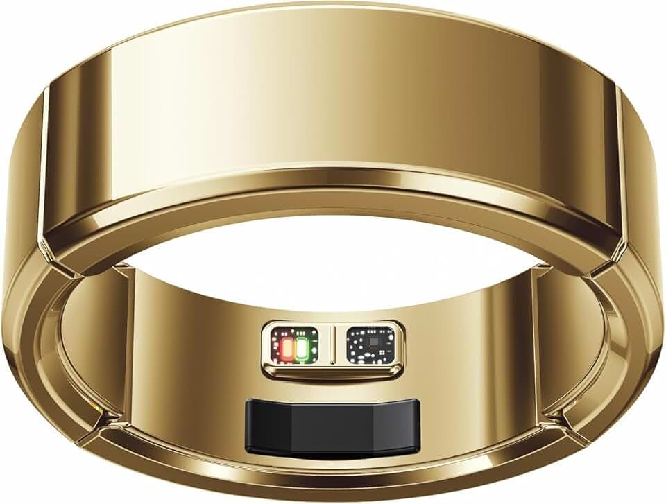 Smart Ring-Automatically Adjustable Wearable Ring for Men & Women, No App Subscription, Fitness Ring for Sleep Tracking - Fitness Tracker