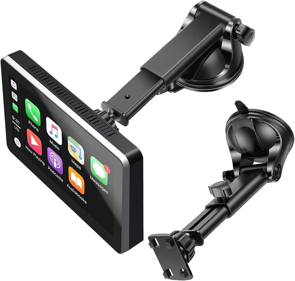 EEEKit 360° Saugnapfhalterung für CarPlay Display 7–10 Zoll: 4-Haken
