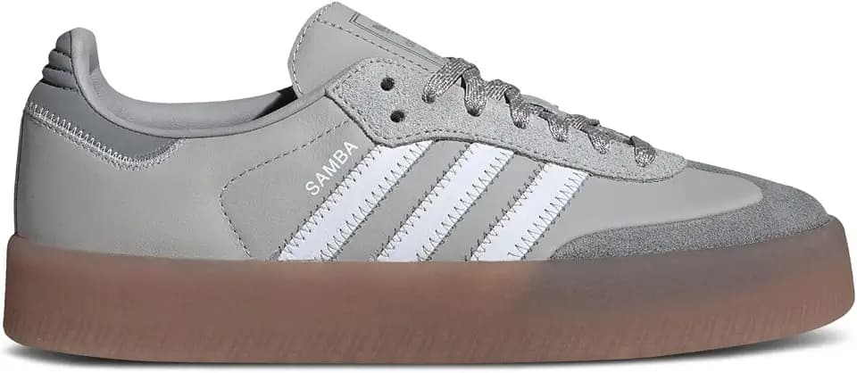 adidas Sambae Womens Shoes (Grey White Gum, 7.5)