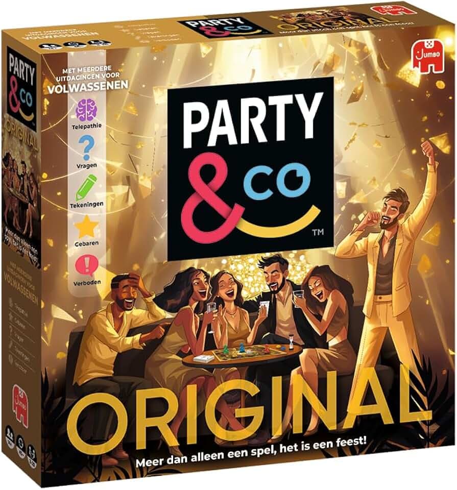 Jumbo Party & Co. Original, Brettspiel Erwachsene, Partyspiel, Spiele für große Gruppen, Ab 14 Jahren