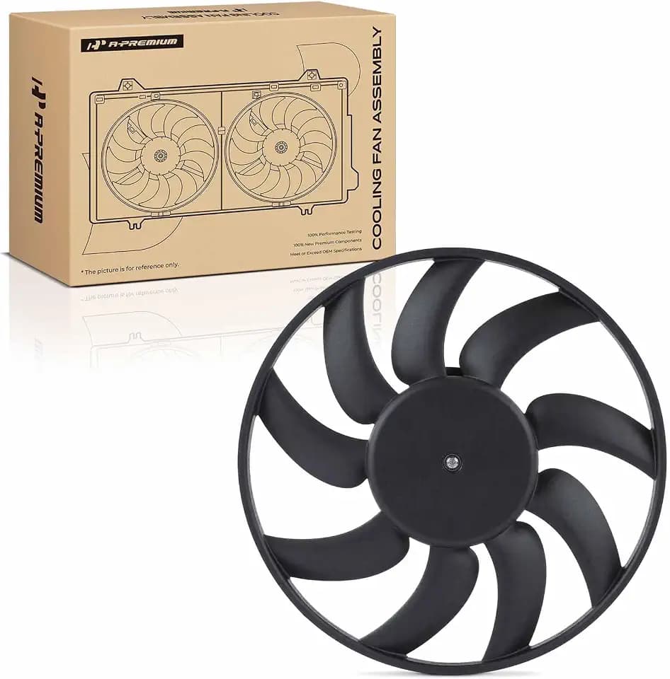 A-Premium Left Engine Radiator Cooling Fan Assembly