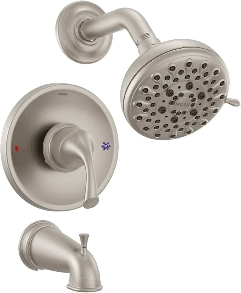 Moen Idora Posi-Temp Tub & Shower Faucet Kit w/Valve, 82115SRN