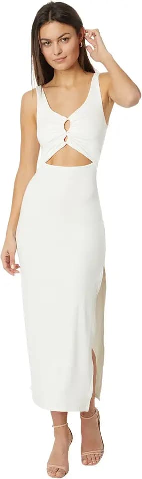 L*Space Camille Dress for Women, Fitted Ribbed Maxi