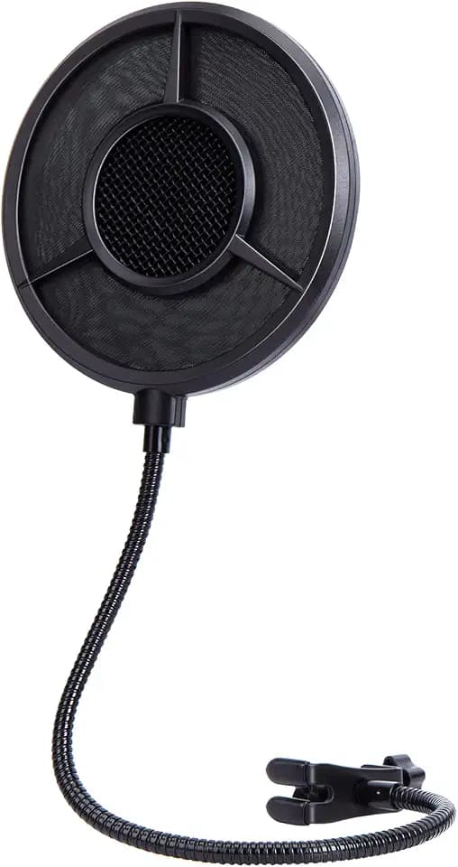 YOUSHARES Popschutz Mikrofon 6-Lagen Pop filter – Mikrofon Popschutz Schallschutz kompatibel mit Blue Yeti, HyperX QuadCast, Razer Seiren und anderen Mic, Metall Windschutz Mikrofon Pop Schutz