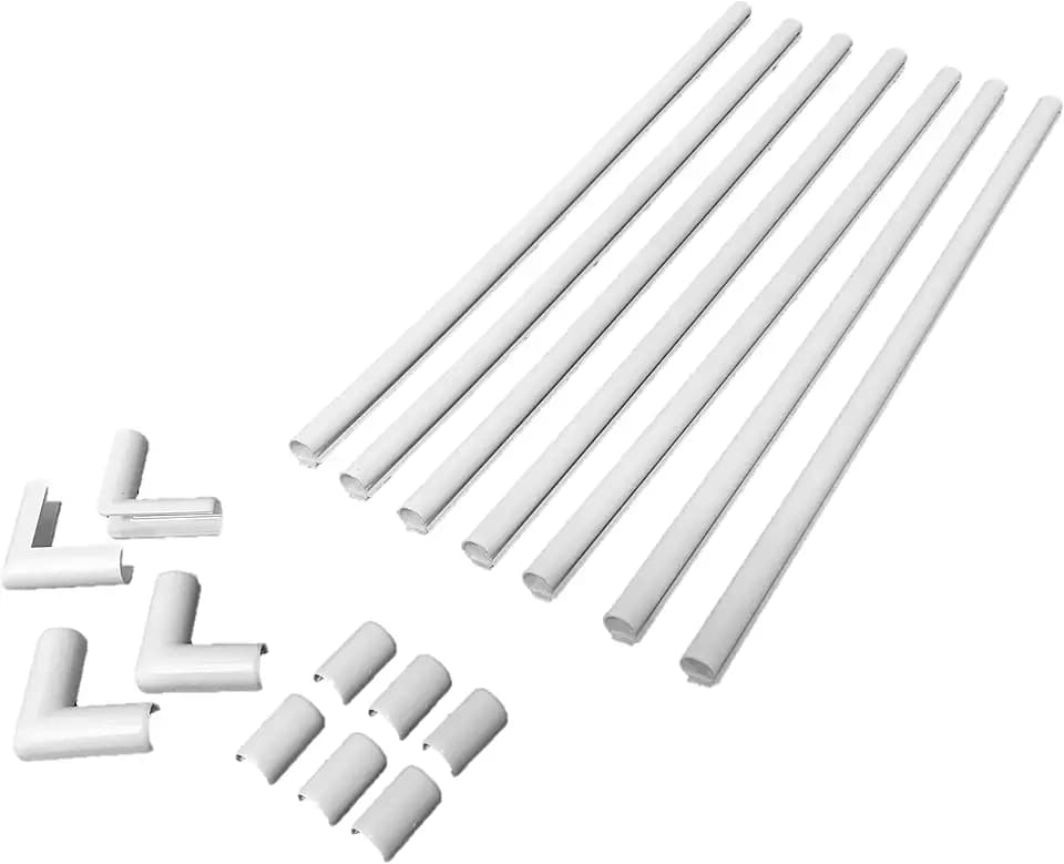 Legrand Wiremold Cordmate Paintable 108 Inch Cord Cover Kit White 17 Piece