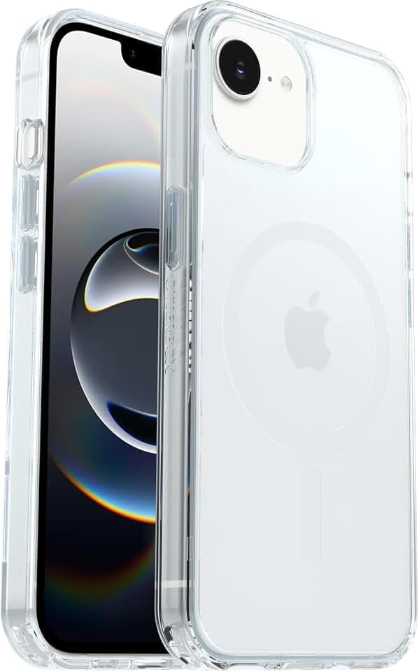 OtterBox Symmetry Clear MagSafe Hülle, iPhone 17e/16e/15/14/13, Transparent
