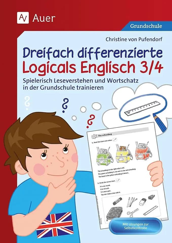 Dreifach differenzierte Logicals Englisch 3/4: Spielerisch Leseverstehen und Wortschatz in der Grundschule trainieren (3. und 4. Klasse)
