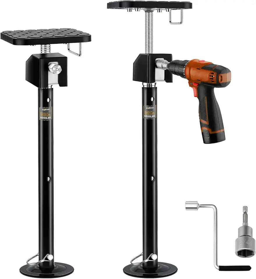 RV Slide Out Support Jacks, Set of 2, 6000lbs Supports Jack,Black