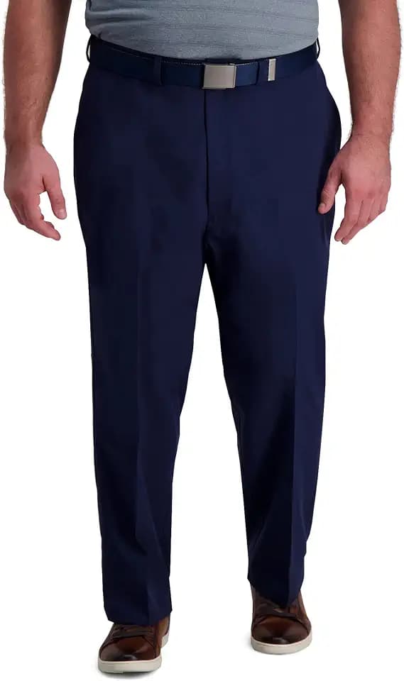 Haggar Men's Big & Tall Classic Fit Cool Right Casual Dress Pant