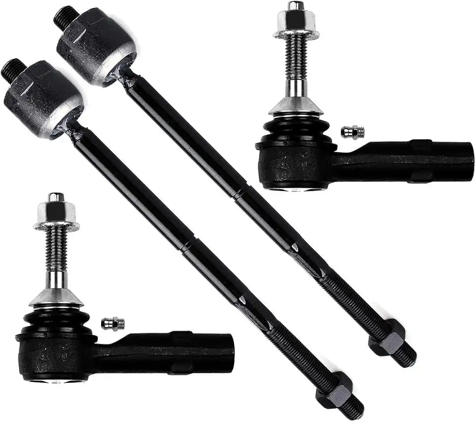 SCITOO 4pcs Front Suspension Kit Inner Tie Rod End Outer Tie Rod End Fit 2009 For Ford Flex 2009 For Ford Taurus 2009 For Ford Taurus X 2009 For Mercury Sable