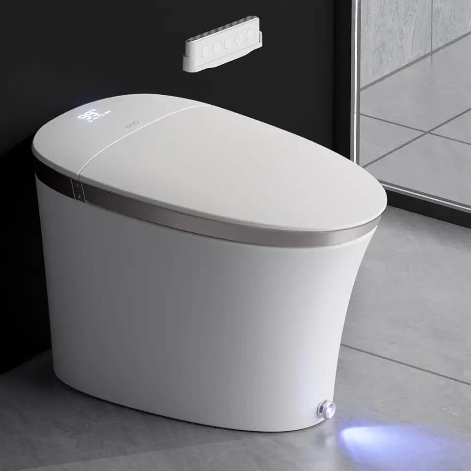 EPLO Smart Toilet with Bidet Auto Open/Close Heated Seat Foam Shield iX7