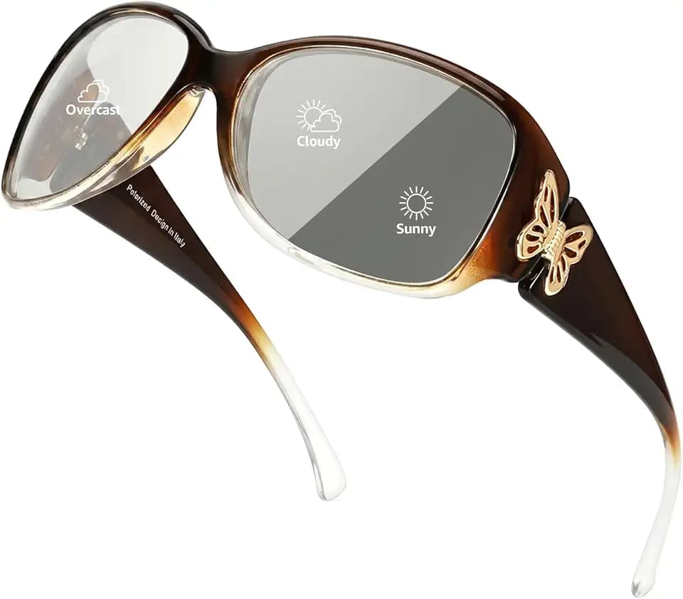 Myiaur Selbsttönend Sonnenbrille Damen Polarisierte mit UV400 Schutz