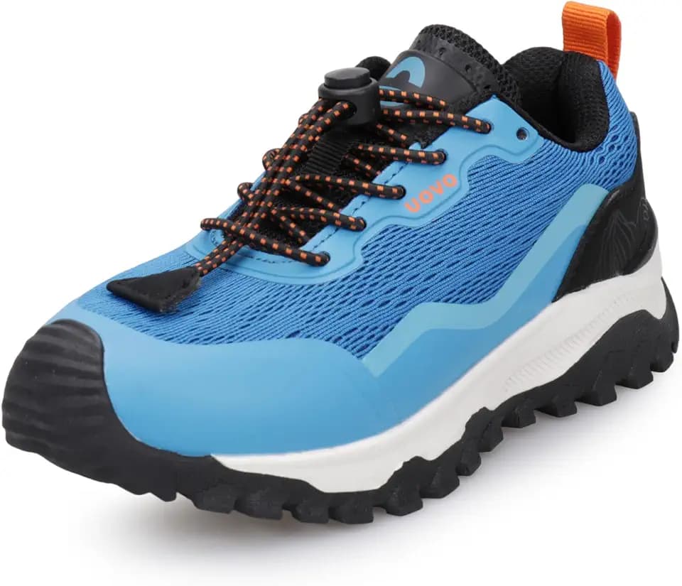 UOVO Boys Girls Running Shoes Kids Waterproof Hiking Trail Fashion Sneakers Breathable Lightweight Non-Slip Outdoor Walking Sports Shoe