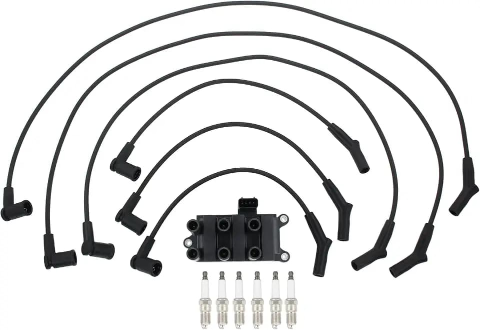 Ignition Coil and Spark Plug Wires Set for Ford for Mazda