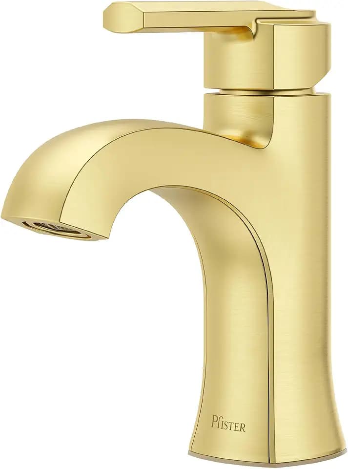 Pfister Vaneri Single Hole Bathroom Faucet, Brushed Gold LF042VRIBG