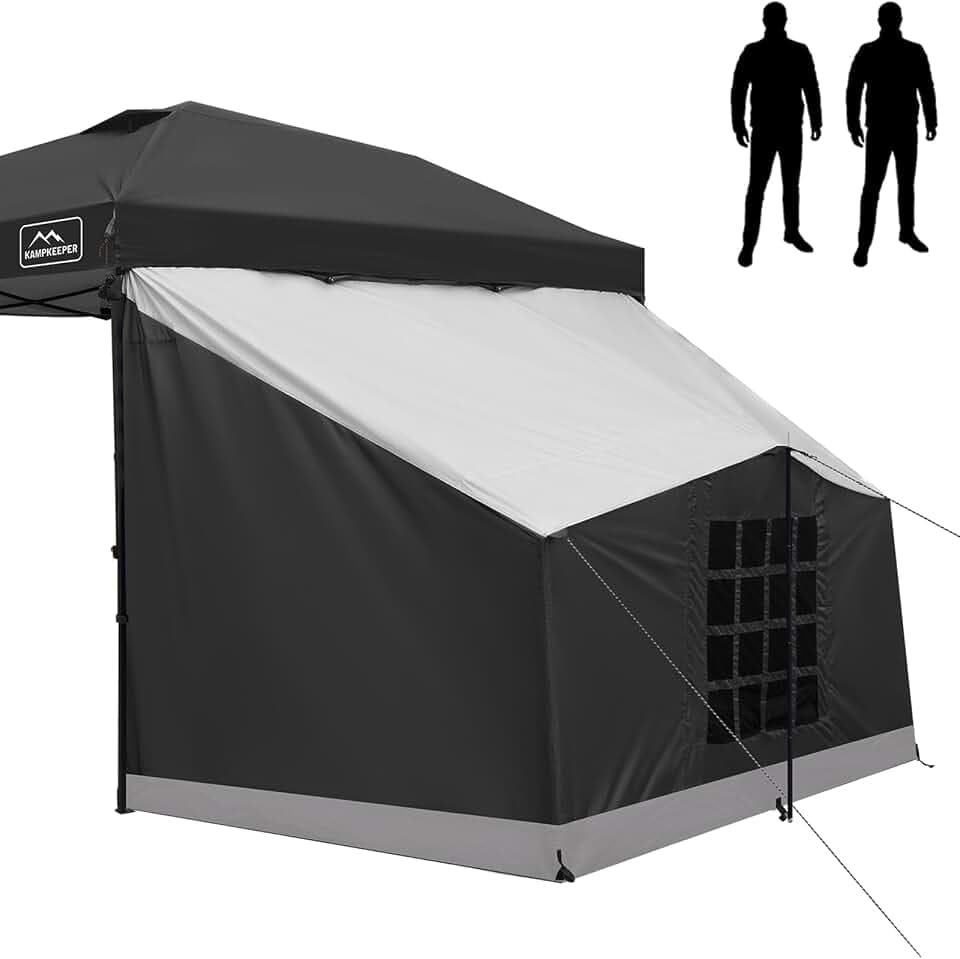 KAMPKEEPER Side Tent,1/2 Person Camping Tent for 10' x 10' Pop Up Canopy