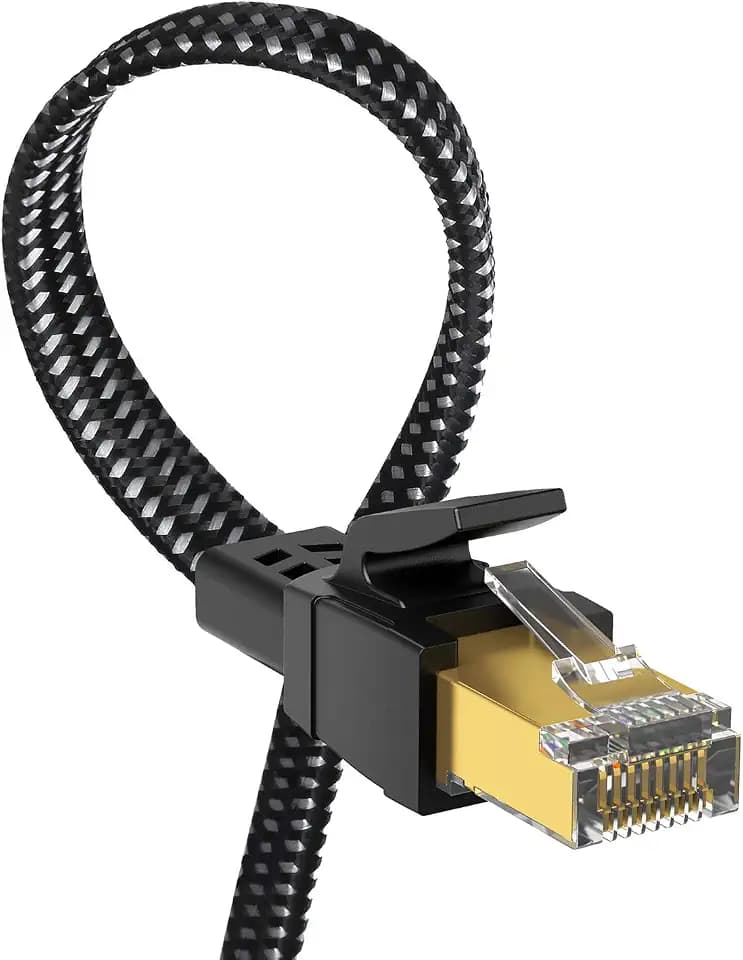 Orbram Cat 8 Ethernet Cable 15FT, High Speed Braided 40Gbps 2000MHz Network