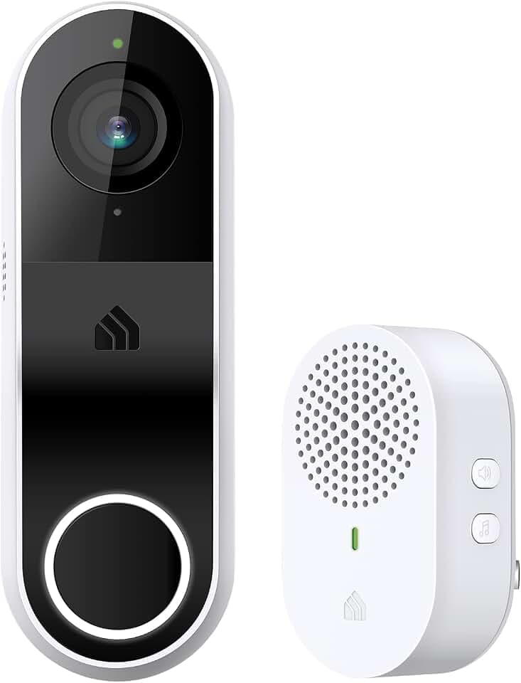 Kasa 2K Smart Video Doorbell Camera Hardwired w/Chime, KD110