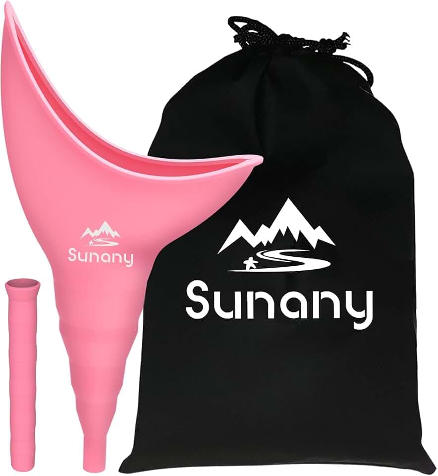 Sunany Urinella für Frauen, Silikon-Trichter zum Pinkeln im Stehen