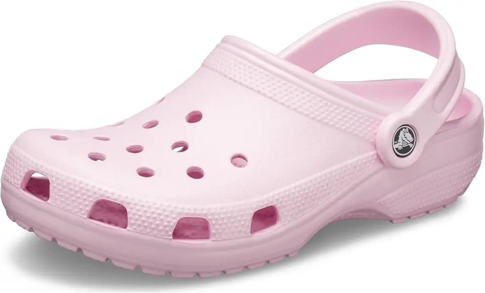 Crocs Men's and Women's Classic Clog, Ballerina Pink, 12 Women/10 Men
