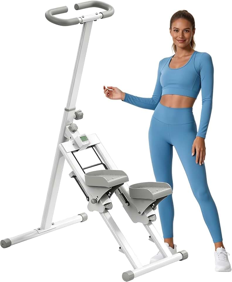 Stepper für Zuhause Gym,Steppers Faltbare Tragbares Pedal,Treppensteiger Crosstrainer,Heimtraining, Fitnessstudio,Fitnessgeräte für Zuhause