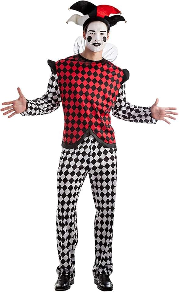 Boland - Kostüm Harlekin, Faschingskostüm, Kostümset für Halloween, Karneval und Mottoparty