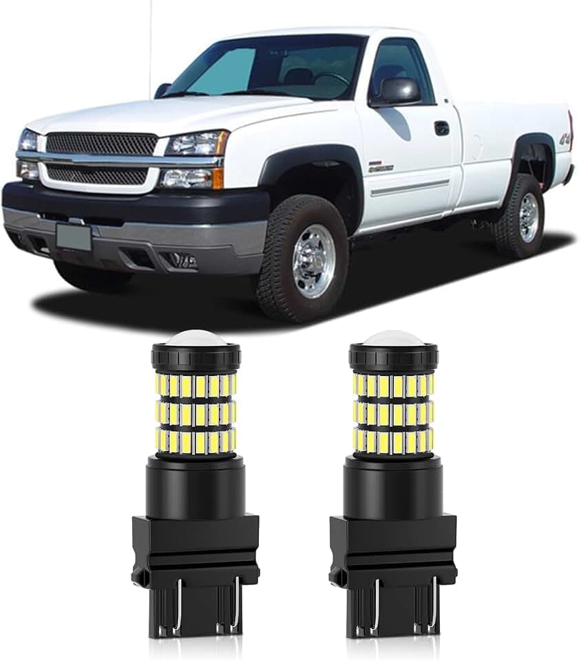 Xenon White 3157 4157 3057 LED Reverse Lights for Silverado/Sierra